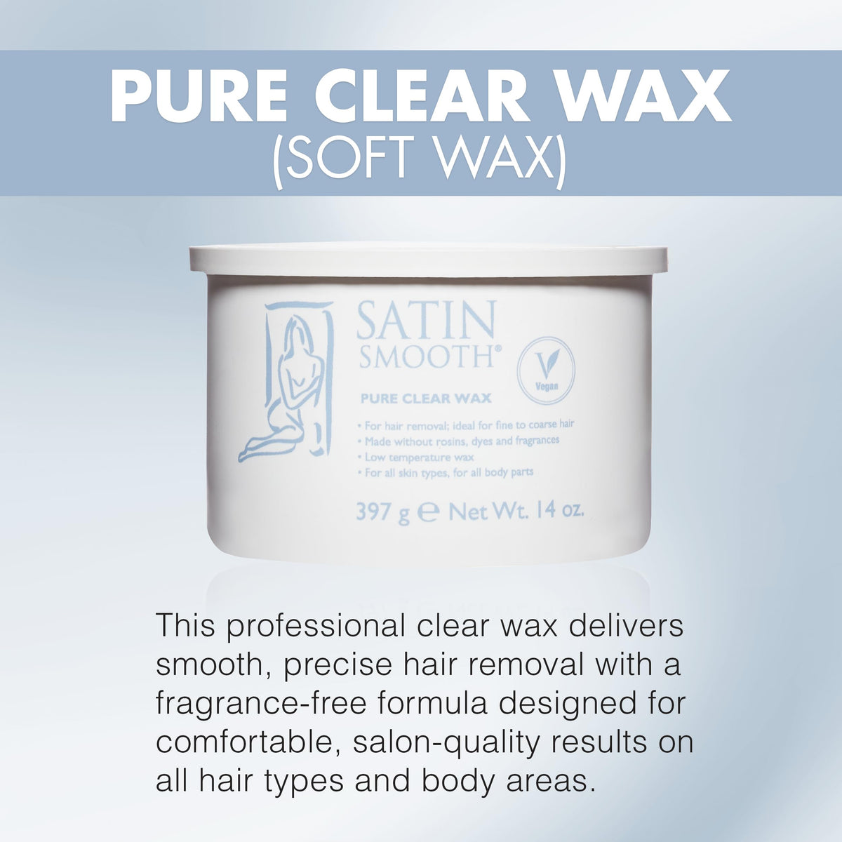 SATIN SMOOTH wax being applied on skin