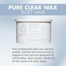 SATIN SMOOTH wax being applied on skin