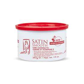 Satin Smooth Wild Cherry Hard Wax 14oz front view