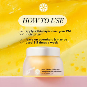 Saturday Skin Vitamin C Jelly Mask with yuzu fruit