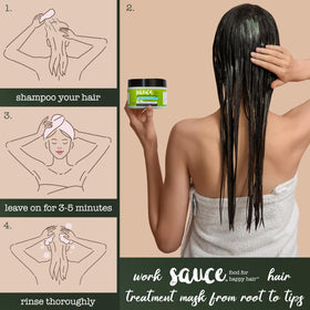 SAUCE BEAUTY Deep Conditioning Hair Mask Guacamole Whip ingredients list