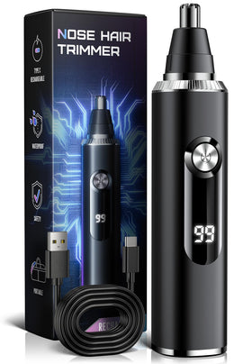 Savilab Nose Hair Trimmer front view in black