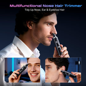 Savilab Nose Hair Trimmer lifestyle scene on bathroom counter
