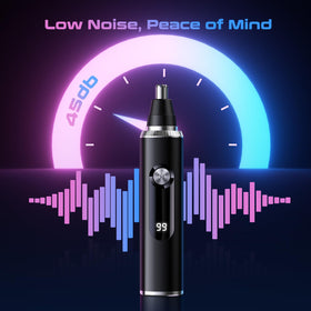 Savilab Nose Hair Trimmer showing detachable blade head
