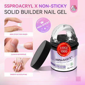 SAVILAND 100g Solid Builder Nail Gel application on nails