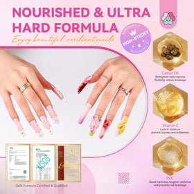 SAVILAND 100g Solid Builder Nail Gel on a nail art display