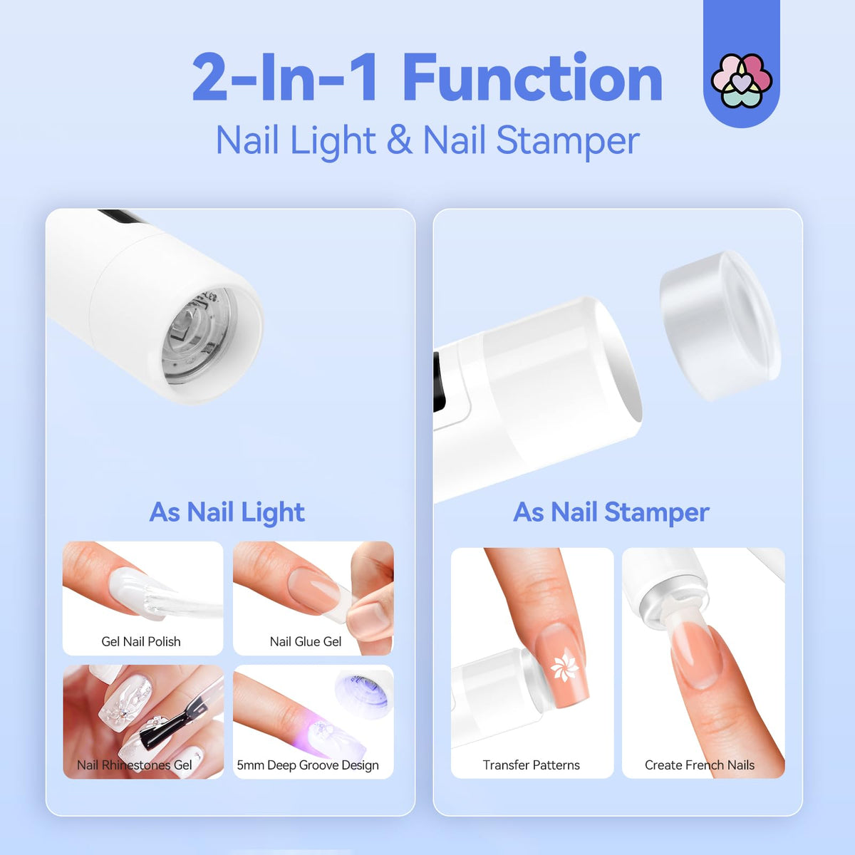 SAVILAND 9W Gel Nail Lamp displaying timer control