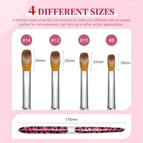 SAVILAND acrylic nail brush set displayed with stylish packaging