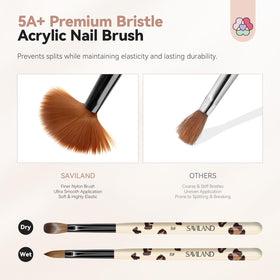 SAVILAND acrylic nail brushes in packaging