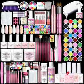 SAVILAND Acrylic Nail Kit components including powders and tools