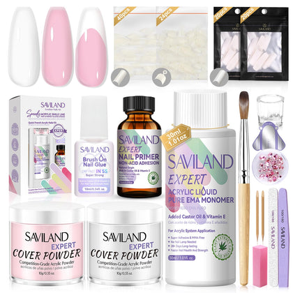 SAVILAND Acrylic Nail Kit packaging front view