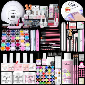 SAVILAND Acrylic Nail Kit with 180W lamp and drill accessories