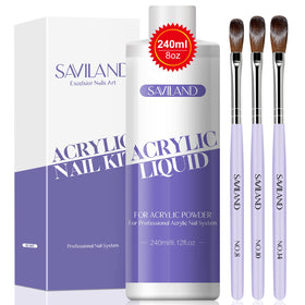 SAVILAND Acrylic Nail Liquid 8.11oz front view