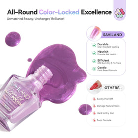 SAVILAND aurora orange nail polish bottle