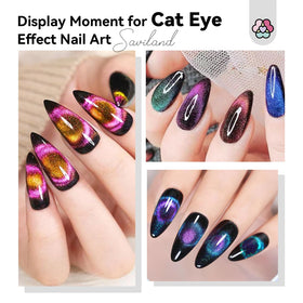 SAVILAND Cat Eye Magnet tools with nail polish bottles