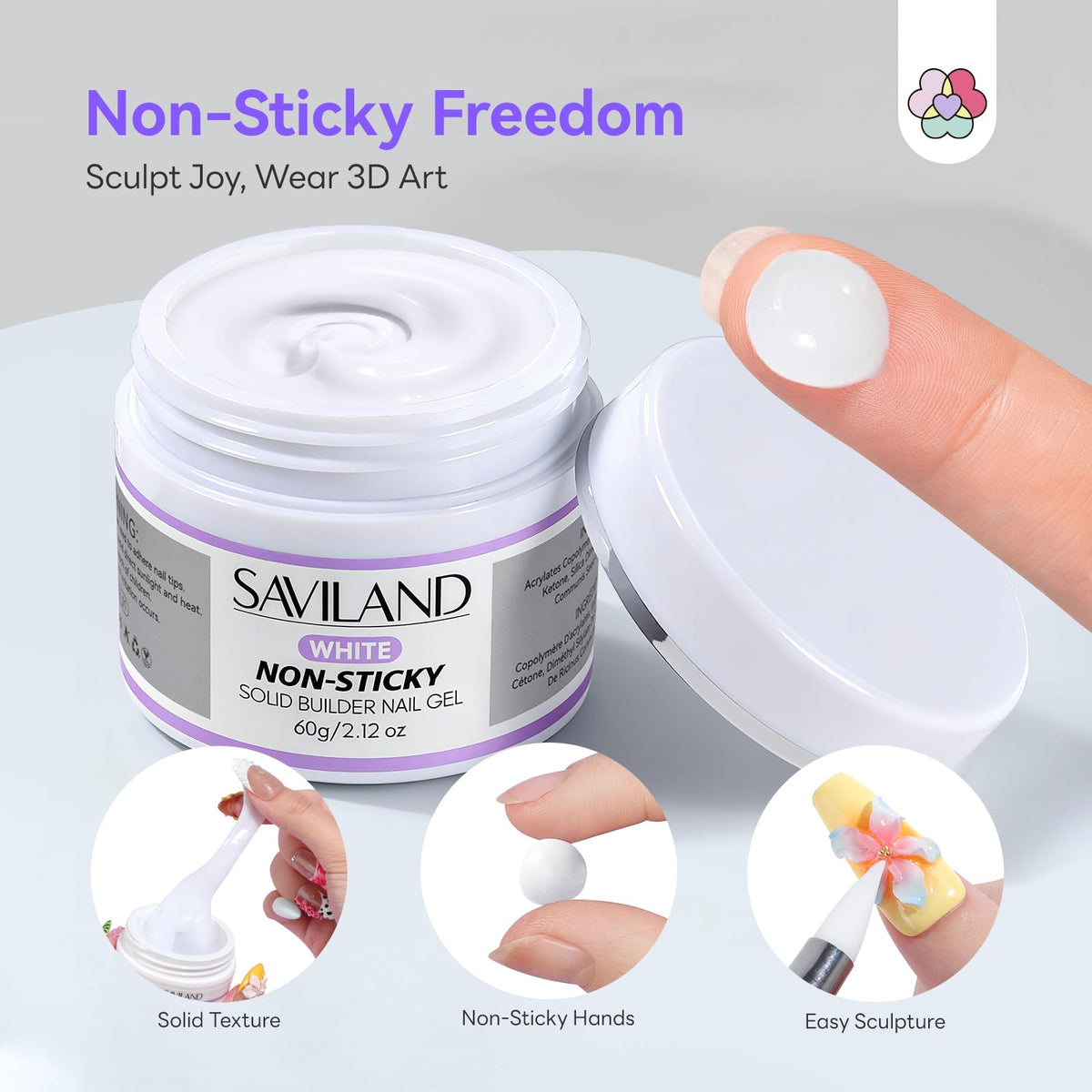 SAVILAND Chrome Nail Powder and Sequins included in kit