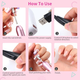SAVILAND Electric Nail Drill ergonomic design close-up