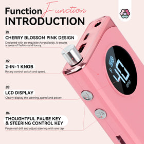 SAVILAND Electric Nail Drill in use on acrylic nails