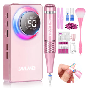SAVILAND Electric Nail Drill Kit front view with drill and bits
