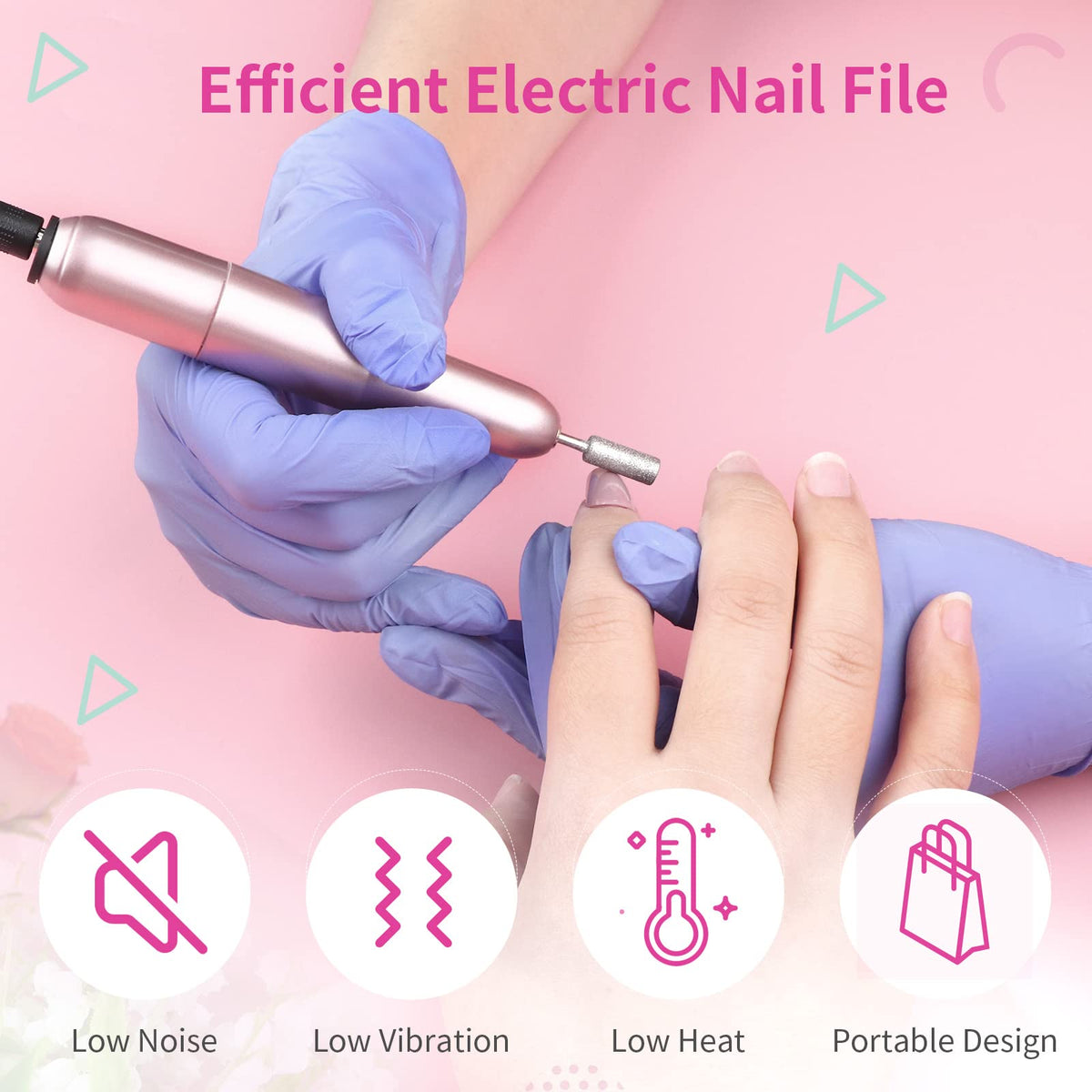 SAVILAND Electric Nail Drill with accessories layout