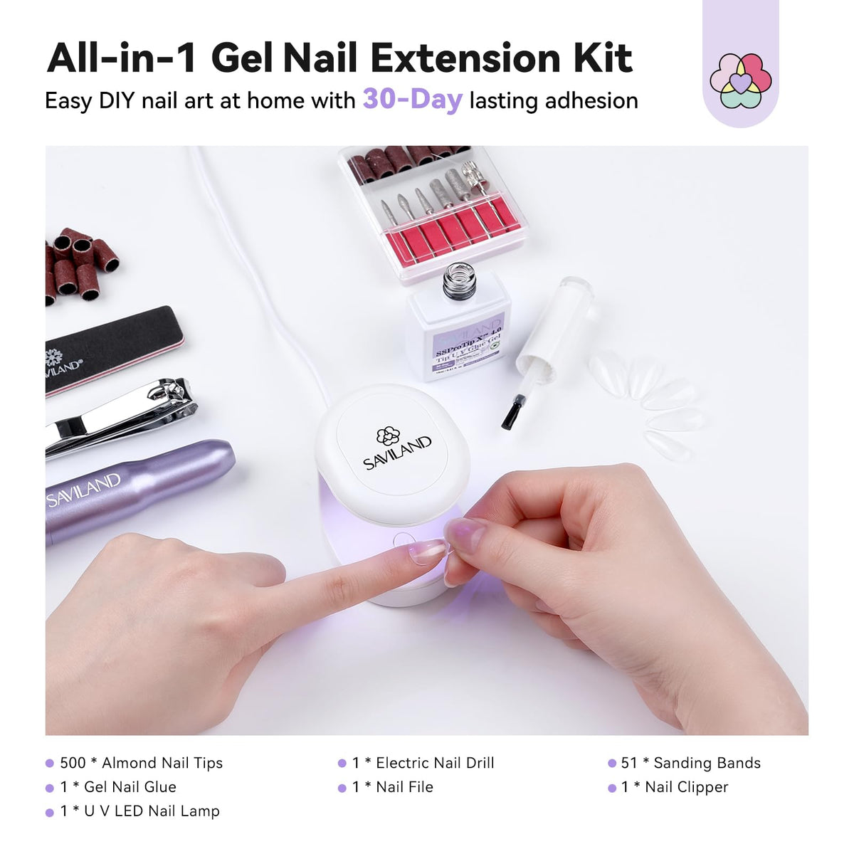 SAVILAND Electric Nail Drill with adjustable speed
