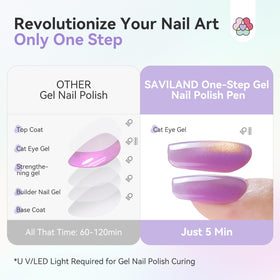 SAVILAND gel nail polish pen with magnetic wand