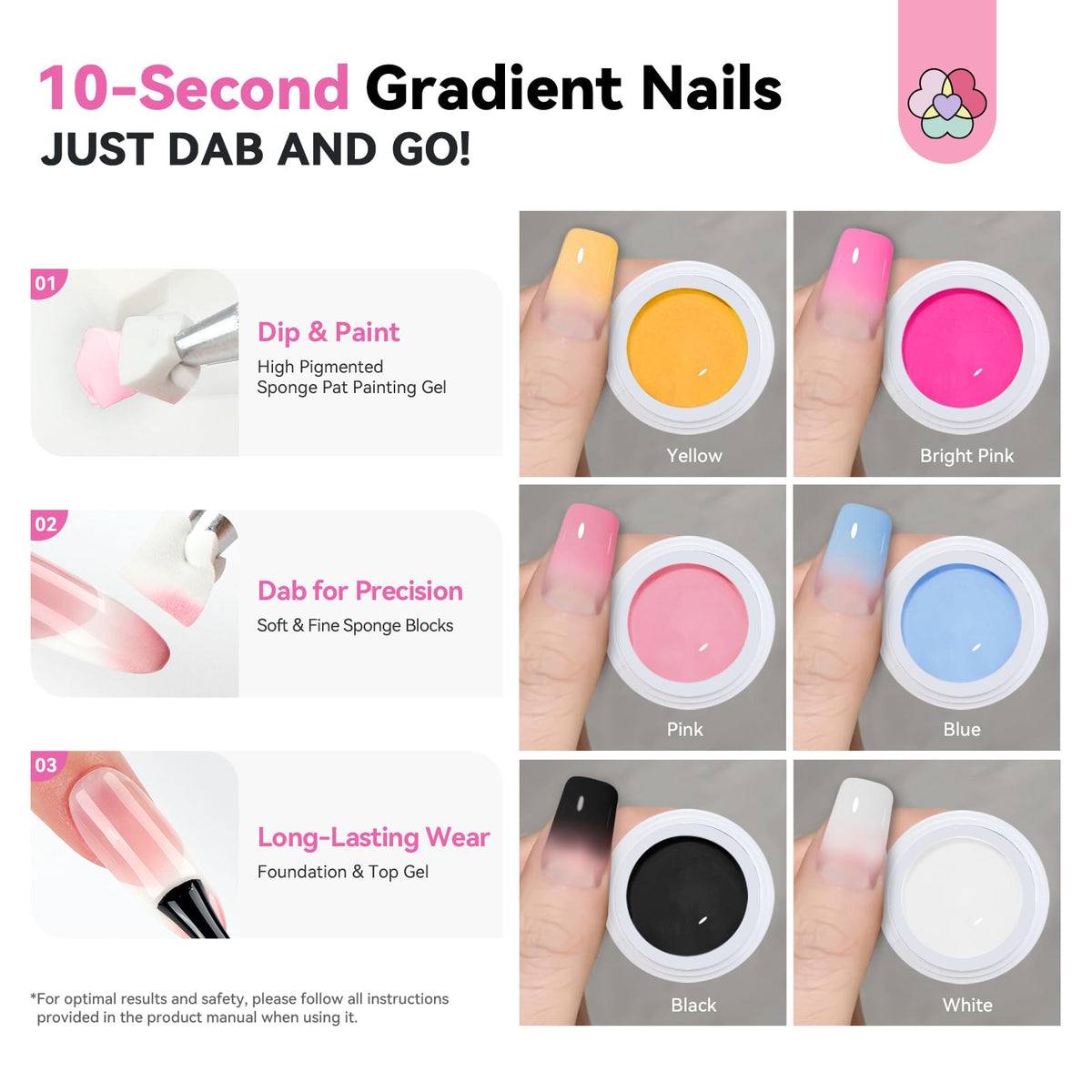 SAVILAND gradient gel polish application tools