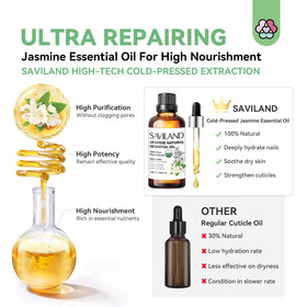 SAVILAND Jasmine Essential Oil Cuticle Oil with travel bottle