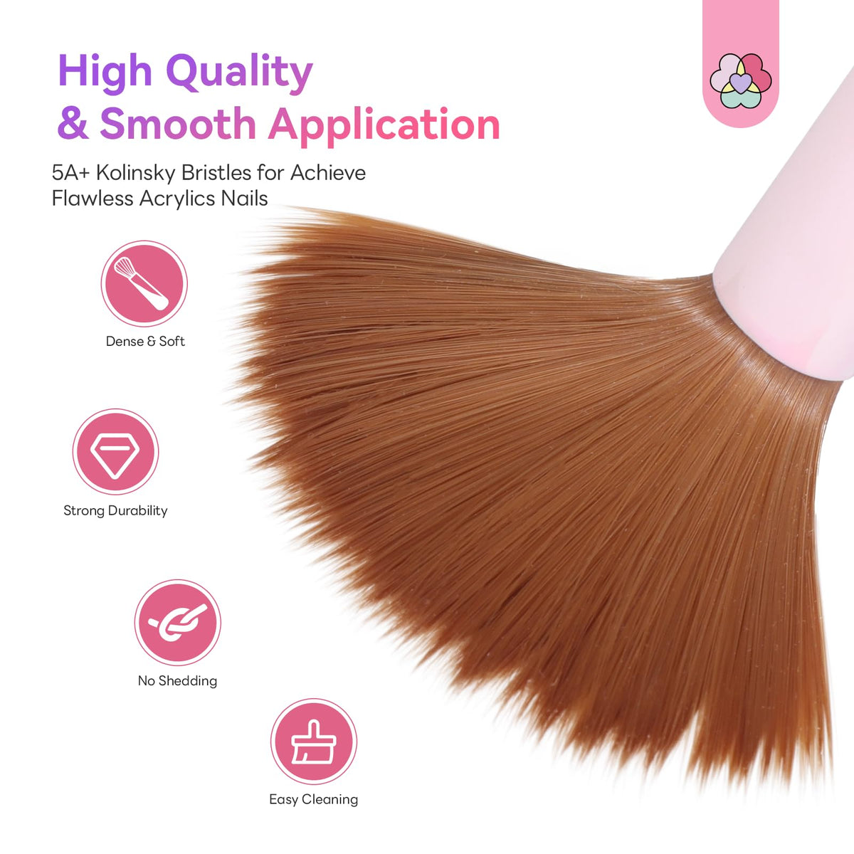 SAVILAND Kolinsky Acrylic Nail Brush Set packaging view