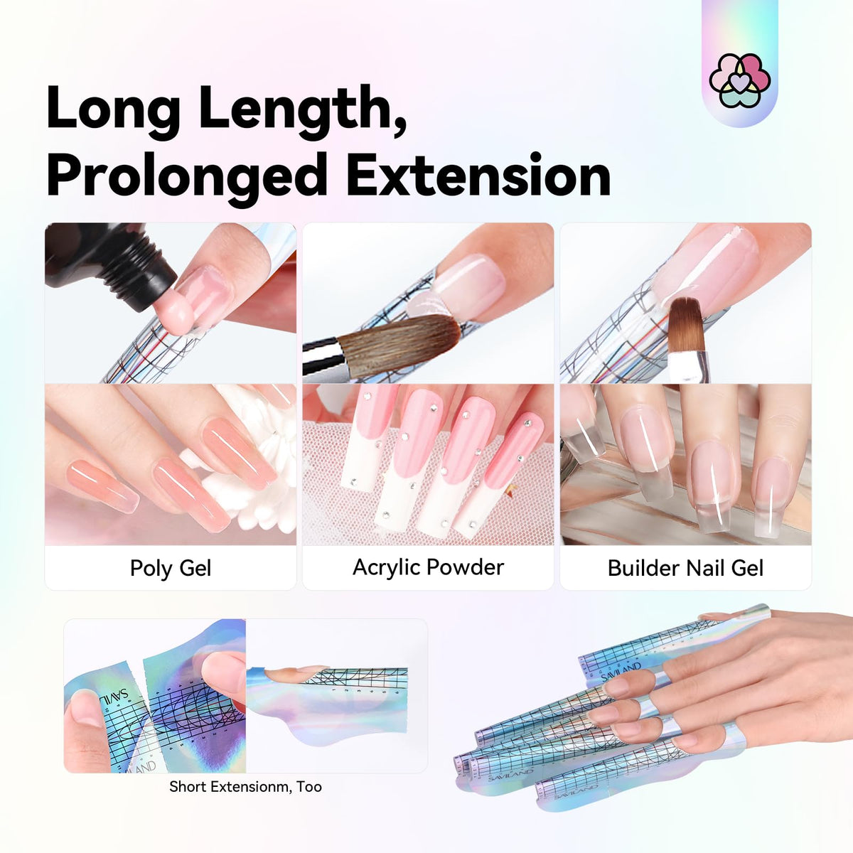 SAVILAND Long Length Nail Forms packaging