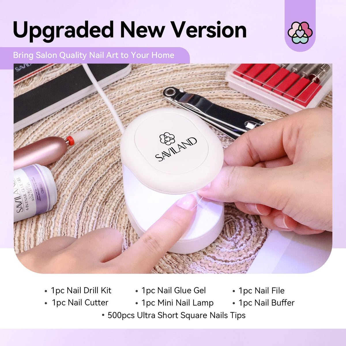 SAVILAND mini UV lamp for curing gel nails