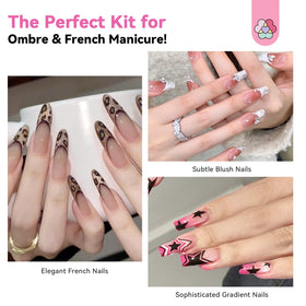 SAVILAND nail art tools and gel polish setup