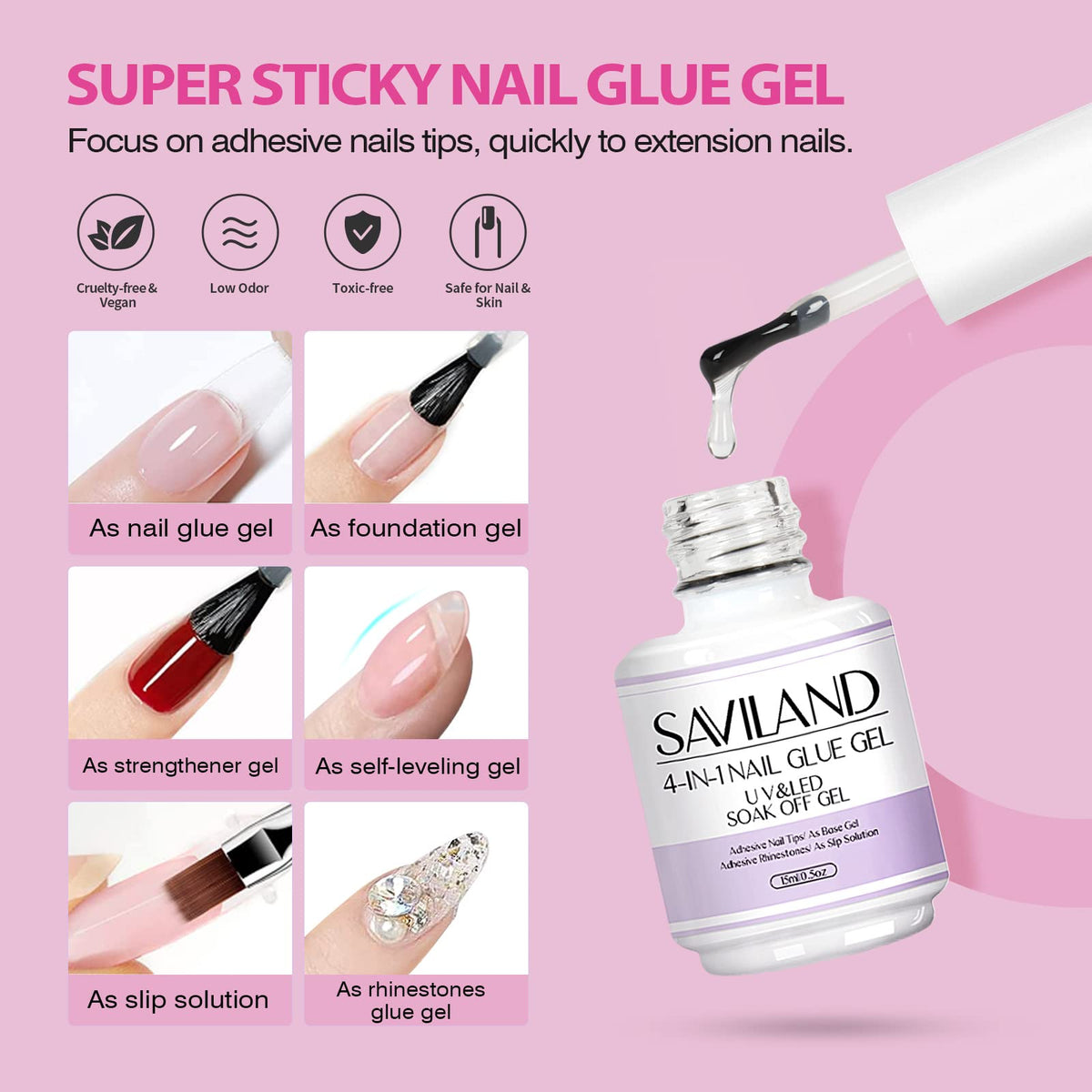 SAVILAND nail clippers and files included in the kit