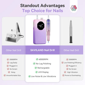 SAVILAND Nail Drill accessories including sanding bands