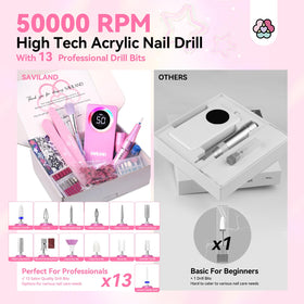 SAVILAND Nail Drill compact design for easy portability