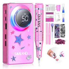 SAVILAND Nail Drill Machine front view with LCD screen