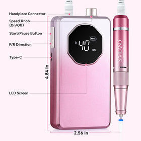 SAVILAND Nail Drill side view showcasing design