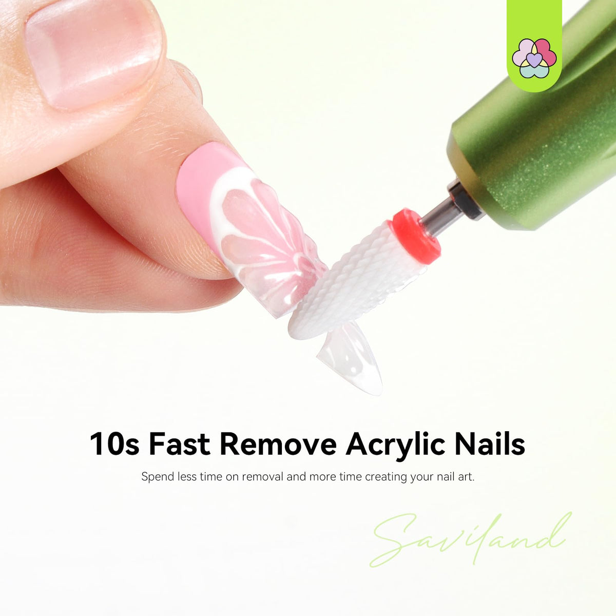 SAVILAND Nail Drill with included drill bits and sanding bands