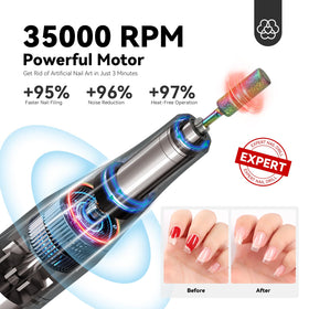 SAVILAND nail drill with included sanding bands and dust brush