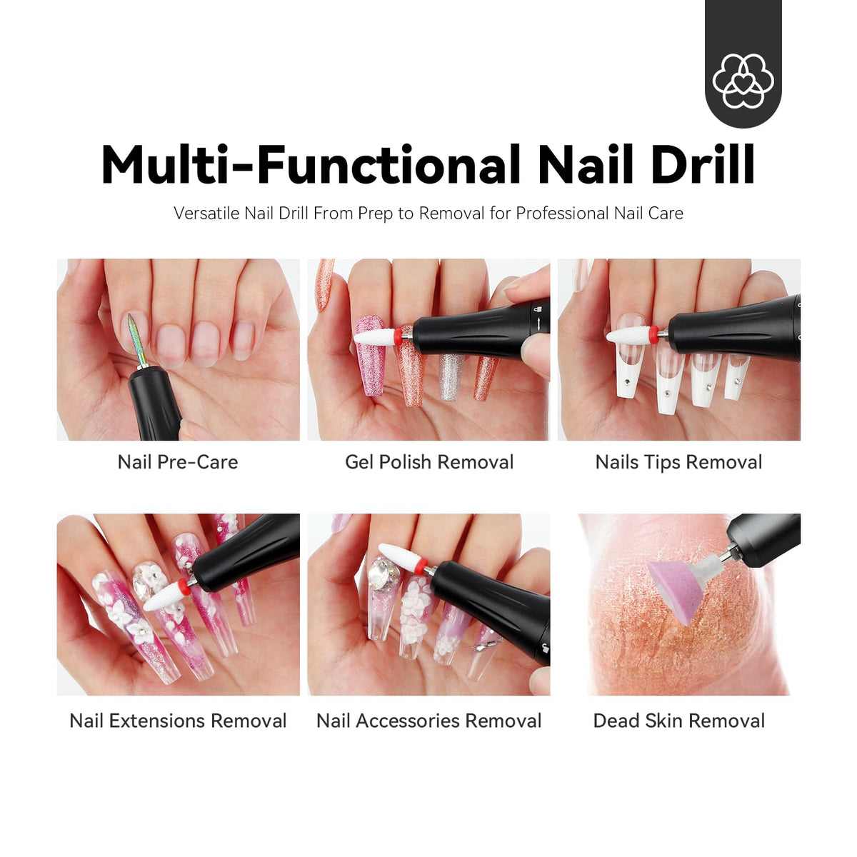 SAVILAND nail drill with nail file and buffer included