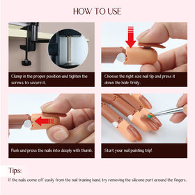 SAVILAND nail dust brush and cuticle pusher