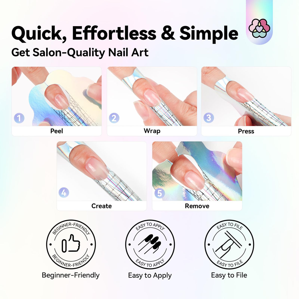 SAVILAND nail forms in use during nail art application