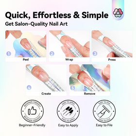SAVILAND nail forms in use during nail art application