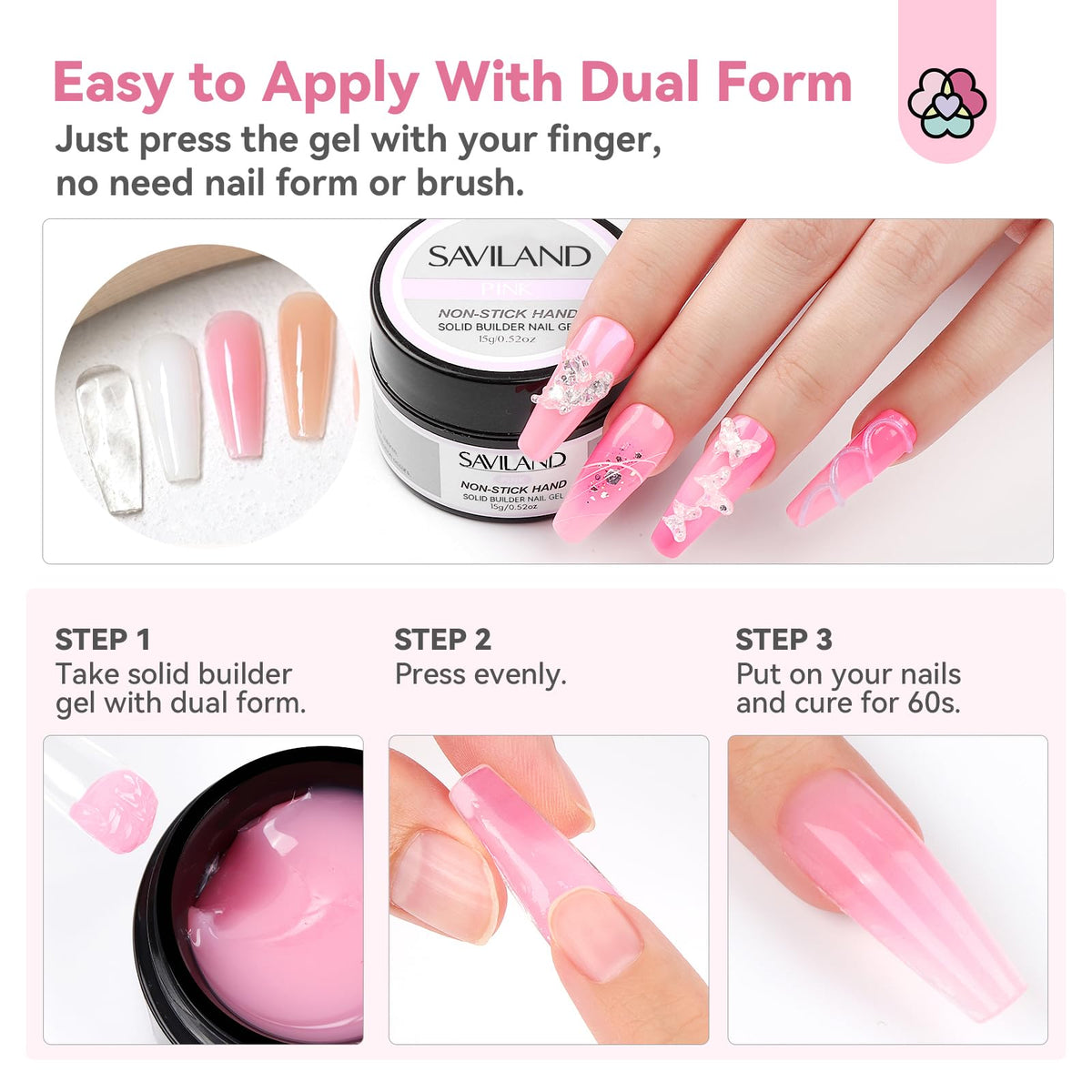 SAVILAND nail gel application tools included in the kit