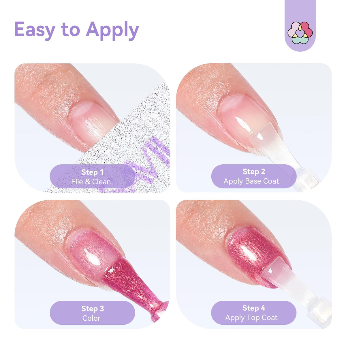 SAVILAND Nail Polish application on nails