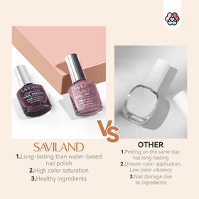 SAVILAND nail polish application on toenails