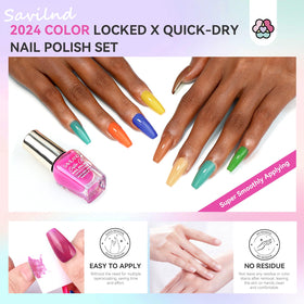 SAVILAND Nail Polish application tips on clean nail surface