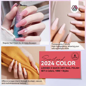 SAVILAND nail polish bottles in pink nude shades