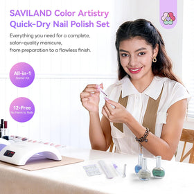 SAVILAND nail polish in use on nails