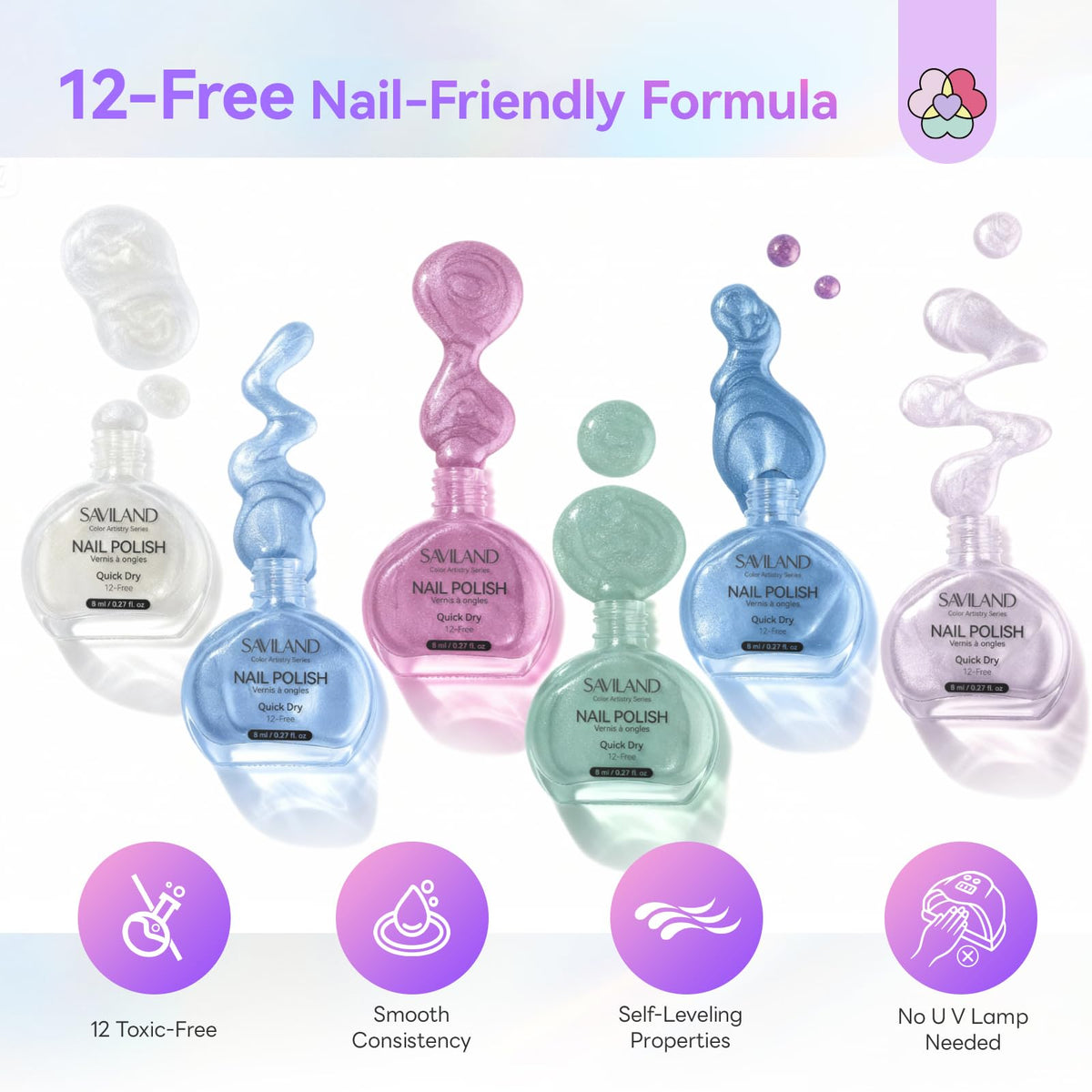 SAVILAND nail polish remover wipe and tools
